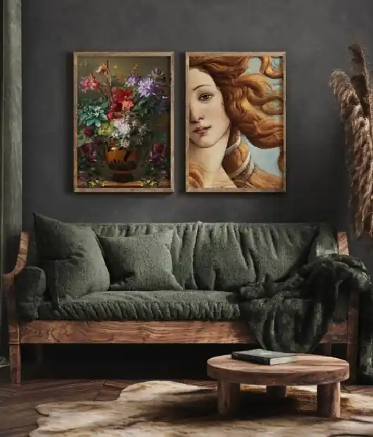 Wyjątkowa oferta Zestaw plakatów - kwiaty vintage