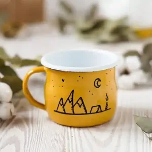 Emaliowany Kubek pod Namiot, góry Tylko do końca tygodnia