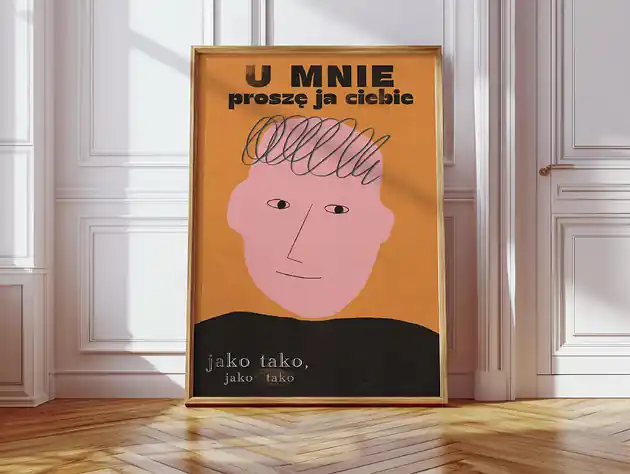Plakat U mnie proszę ja ciebie jako tako Taniej