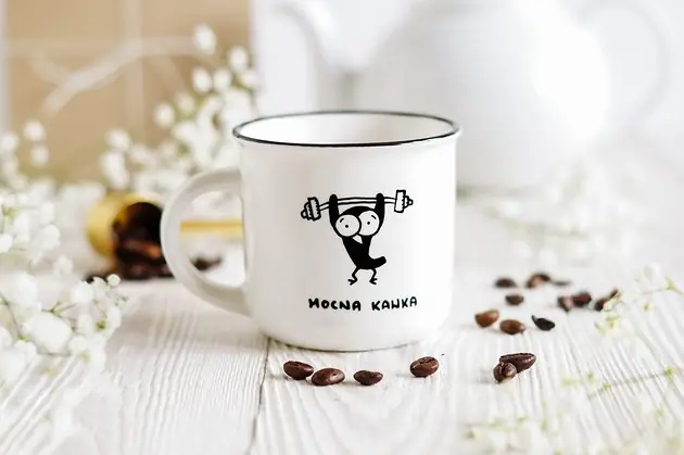 Kubek z Mocną Kawką Super okazja