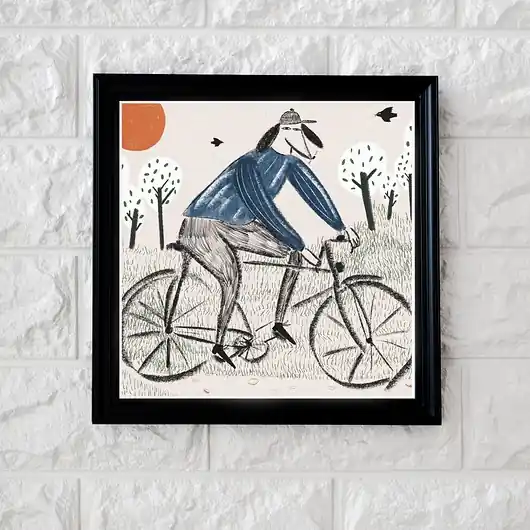 Ilustracja Rowerzysta Oferta limitowana