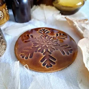 Wybór klientów Ceramiczna ozdoba świąteczna płatek śniegu