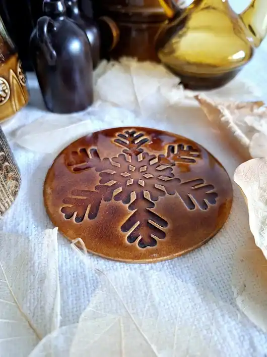 Wybór klientów Ceramiczna ozdoba świąteczna płatek śniegu