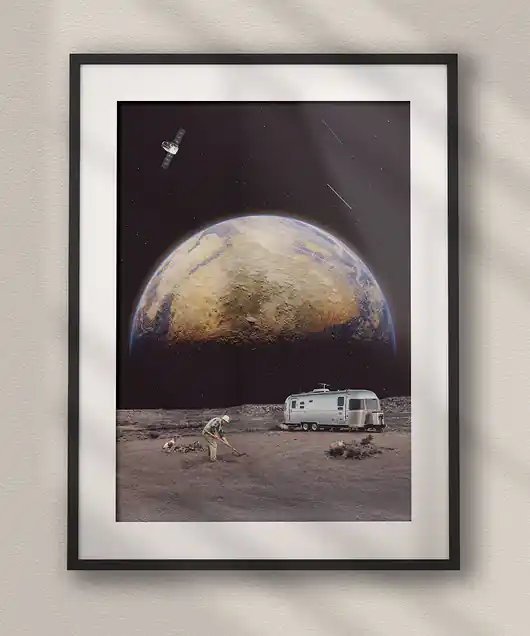 Ostatnia szansa Plakat Z Archiwum Outsidera - Kolaż Fine Art - Dekoracja Ścienna Do Salonu