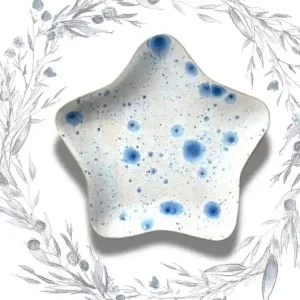 Talerz ceramiczny Nakrapiana gwiazdka Zniżka