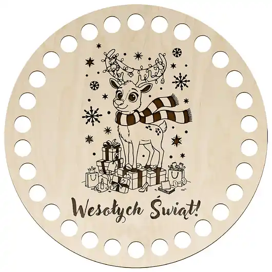 Obniżka ceny Baza Szydełko 15cm Świąteczna Ozdoba Kosz Mojżesza Dno Podstawa Koszyka DIY
