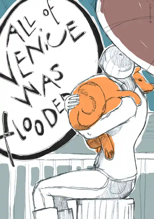 Niska cena Plakat "All of Venice was flooded"