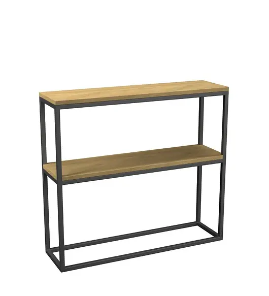 Tylko dziś Konsola metalowa SANAZ - minimalistyczna konsola z półką