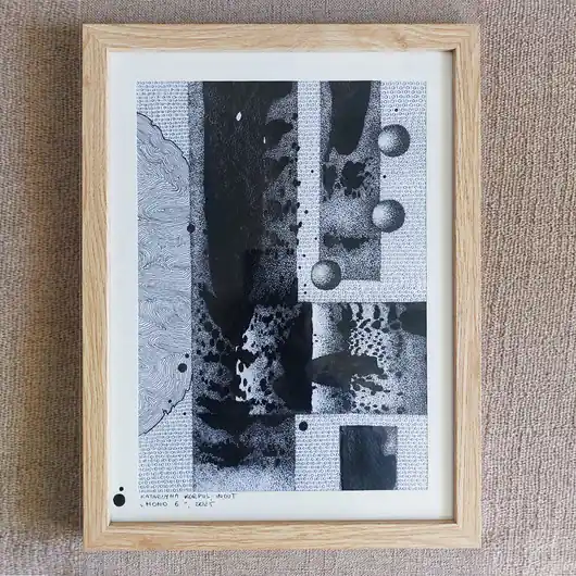 Hit cenowy MONO 6 - unikatowy graficzny obraz w ramie