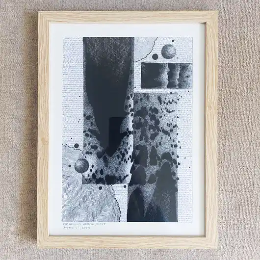 MONO 4 - unikatowy graficzny obraz w ramie Szybka dostawa
