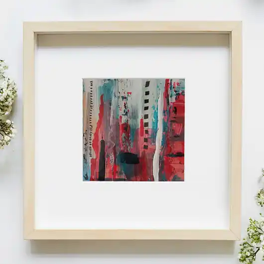 Ostatnie sztuki GRAFIKA_3 - unikatowy abstrakcyjny obraz w ramie