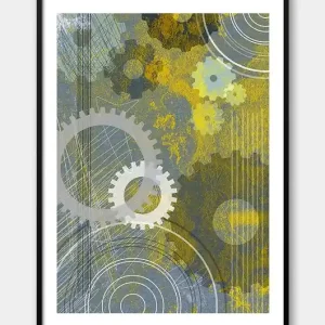 Najlepsza cena Plakat industrialny - Industrial no. 11 - z serii INDUSTRIAL