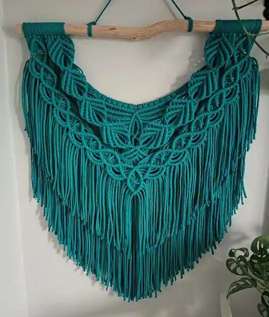 Szybka wysyłka OD RĘKI Makrama Havana 68 cm lazurowa