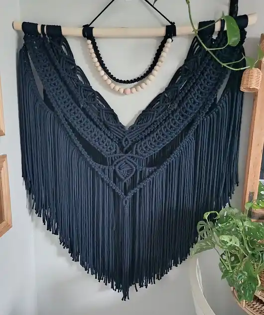 Taniej OD RĘKI Makrama Salsa 80 cm granat