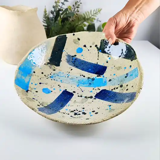 Ceramiczna duża miska np. na owoce Bezpieczne zakupy