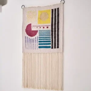 Nowoczesny kilim, dekoracja ścienna GEOMETRIA SPLOTU Nowość