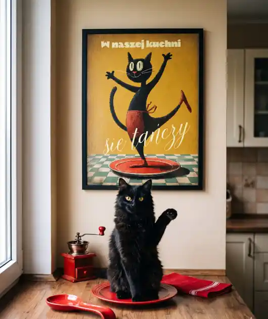 Bezpieczna płatność Plakat w naszej kuchni się tańćzy 30x40