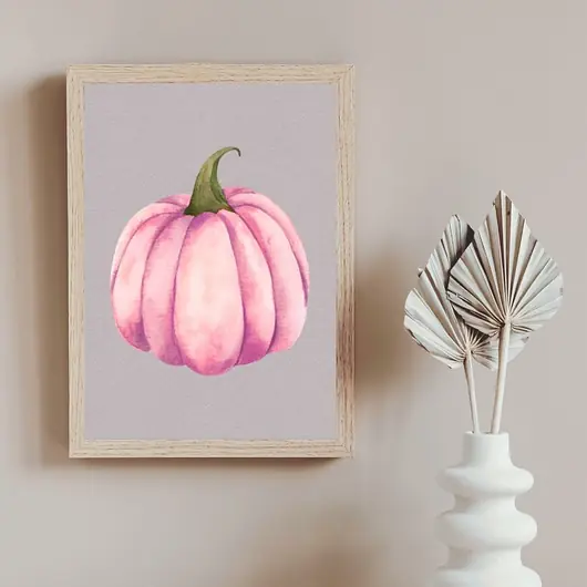 Kup teraz Plakat Jesienny Dynie na ścianę A3 Minimalistyczny Plakat nowoczesny