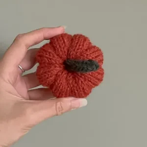 Dynia ozdobna handmade, rozmiar S, kolor ciemnopomarańczowy - 1 szt. Wysoka jakość