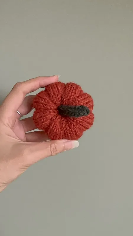 Dynia ozdobna handmade, rozmiar S, kolor ciemnopomarańczowy - 1 szt. Wysoka jakość