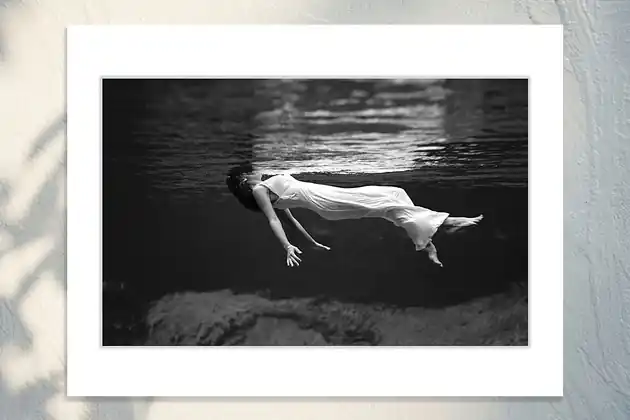 Fotografia z passe-partout; Źródło Weeki Wachee, Floryda Nie przegap