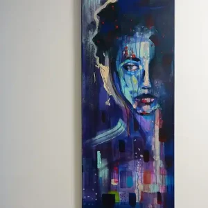 Obraz na zamówienie kupującego - abstrakcyjna kobieta - 120x40 cm Wyprzedaż