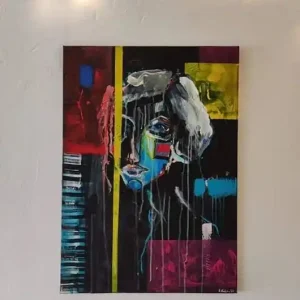 Obraz na zamówienie kupującego - abstrakcyjna kobieta - 70x50 cm Szybka dostawa