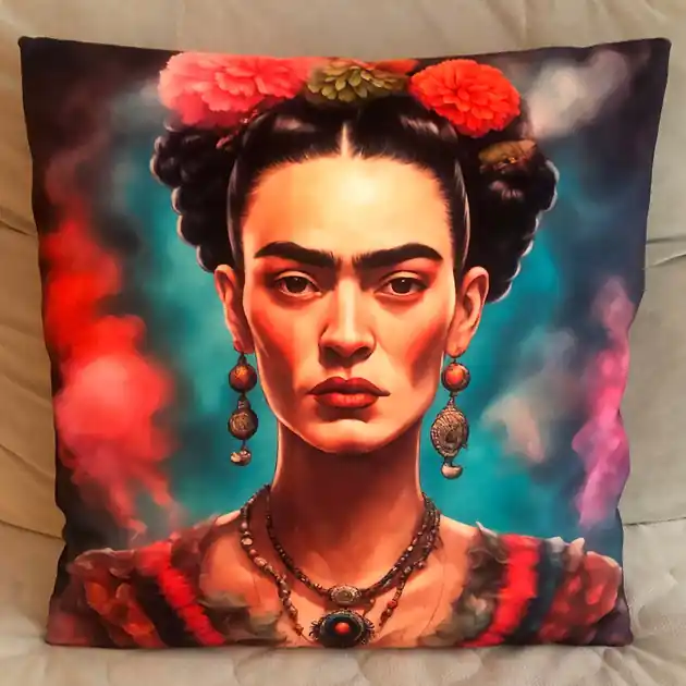 Kup teraz Poszewka ozdobna Frida Kahlo kolory