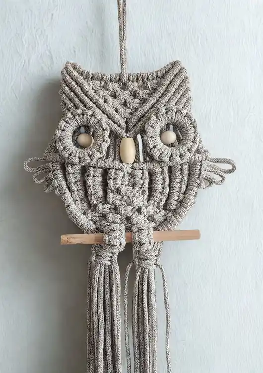 Oferta czasowa Makramowa sowa ścienna
