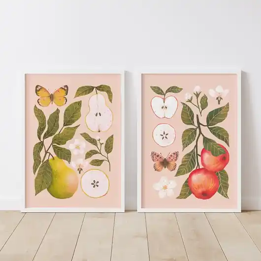Zestaw "Jabłka" i "Gruszki" 30x40 cm Oferta czasowa