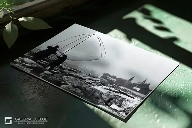 Unikatowy wydruk - Rybacy na Wiśle I Wystawa Kraków Stories 2025 I 40x30 cm Wysoka jakość