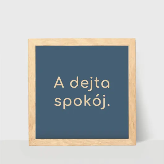 Nie przegap Plakat kwadratowy z powiedzeniem, a dejta spokój