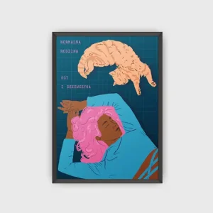 Oferta czasowa Plakat Kot i Dziewczyna