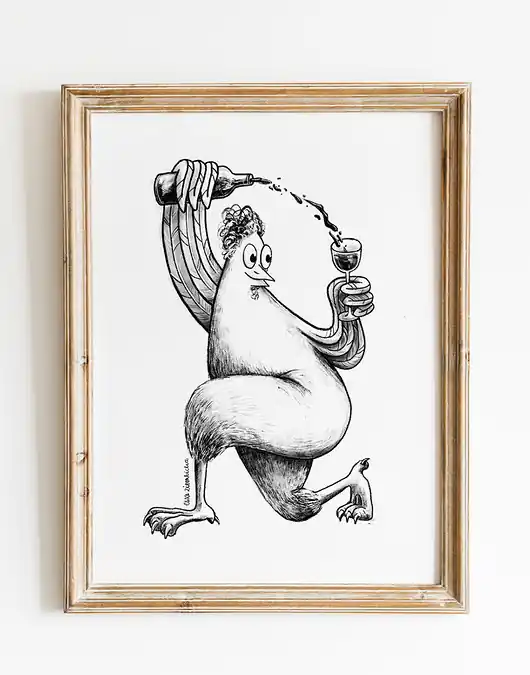Plakat Kurka winiarka Kup online