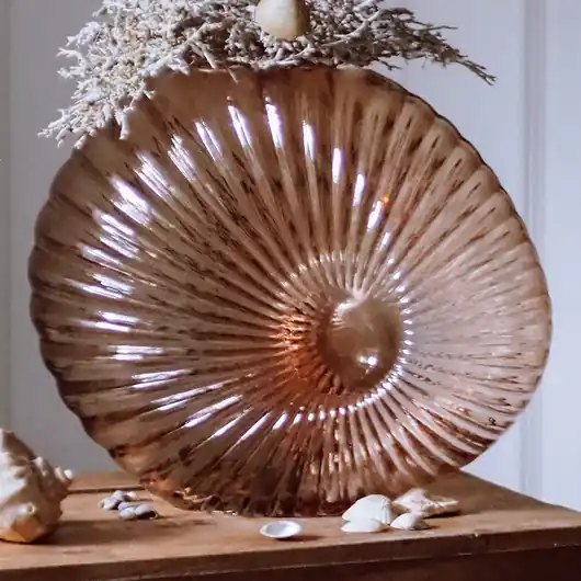 Zamów teraz Wazon w kształcie muszli-różowy, 25cm