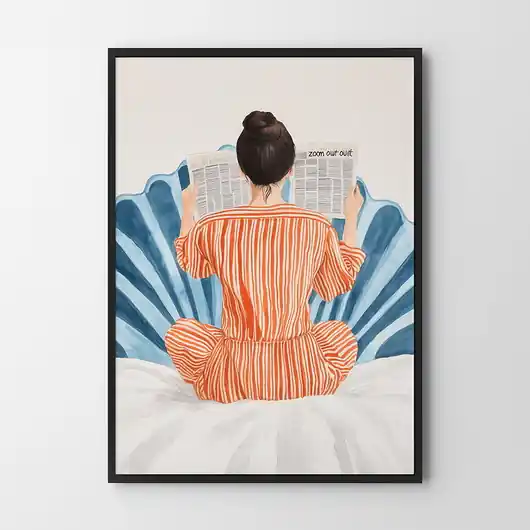Dodaj do koszyka Zaczytana - plakat/ilustracja na prezent
