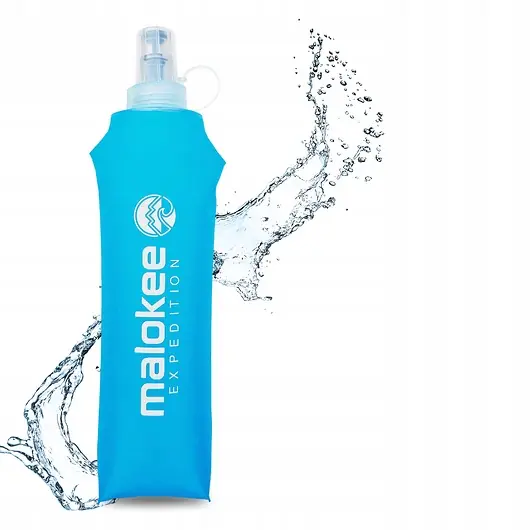 Miękki bidon soft flask 500 ml niebieski elastyczny sportowy do biegania Bestseller