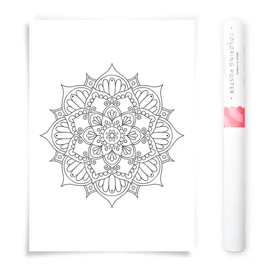 Plakat do Kolorowania Mandala 50x70cm Wyjątkowa oferta