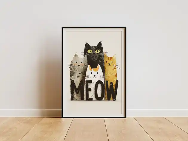 Plakat - MEOW! Szybka dostawa