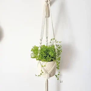 Nowość Kwietnik, makrama na doniczkę o śr.20-25cm- mocna wytrzymała dł.115cm