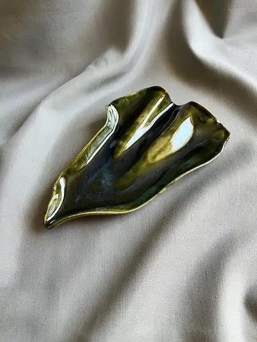Ceramiczna muszla Zieleń Natury Łatwy zwrot