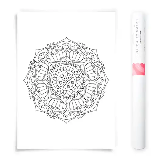 Kup online Plakat do Kolorowania Mandala 50x70cm