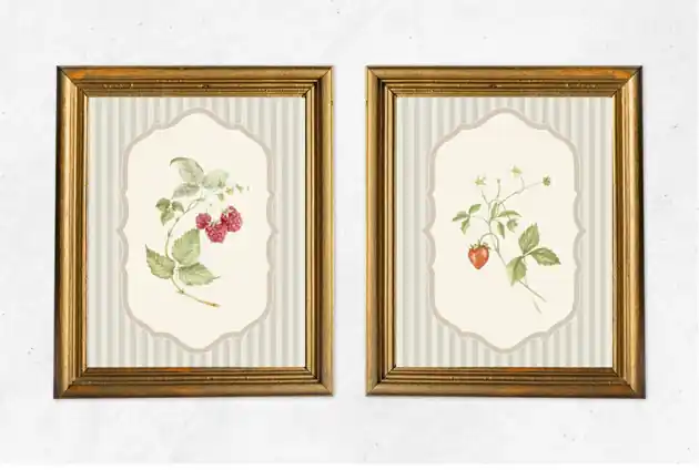 Nie przegap DWA PLAKATY galeria botaniczne owoce