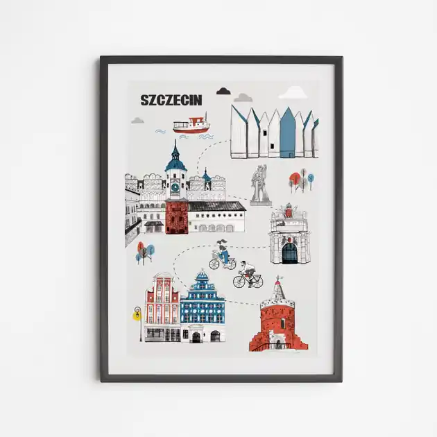 Najlepsza cena Plakat Szczecin Trasa Spacerowa