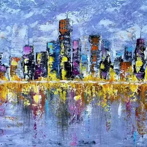City Of Lights - akryl na płótnie 50 x 70 Ostatnie sztuki