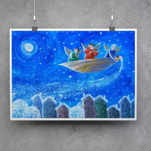Zniżka Plakat "Śnieg nad miastem"