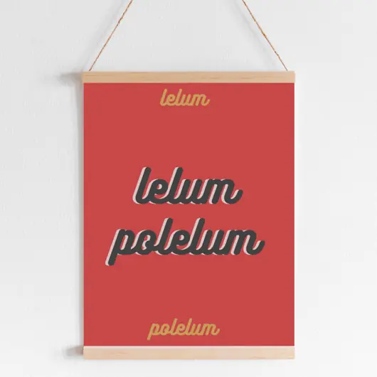 Popularny Plakat kolorowy, lelum polelum