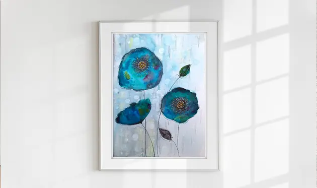 Oryginalna akwarela. Kwiaty 30x40cm Zniżka
