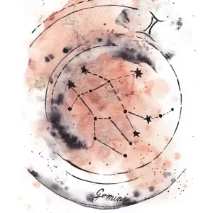 Bezpieczna płatność Plakat GEMINI Gwiazdozbiór Bliźniąt Znak Zodiaku Bliźnięta