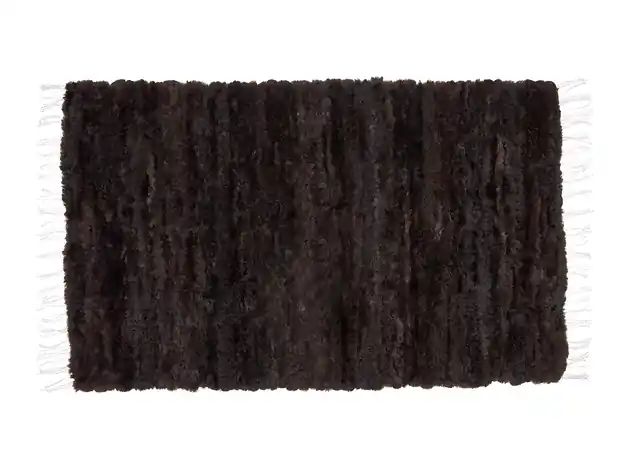 Dywan naturalny tkany handmade naturalna skóra owcza brązowy Taniej
